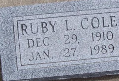 Ruby L. (Smith) Cole on Sysoon