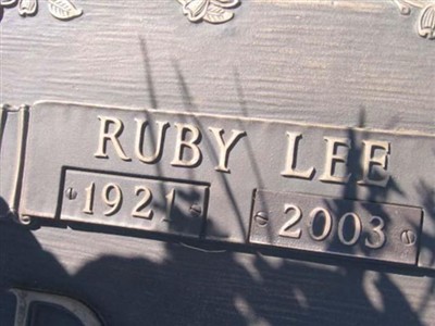 Ruby Lee Arnold on Sysoon