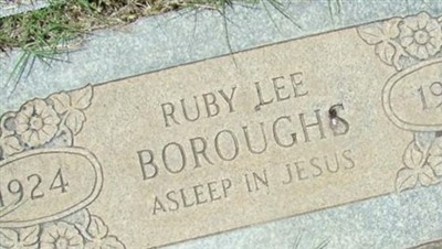 Ruby Lee Freeman Boroughs on Sysoon