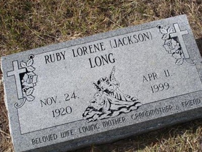 Ruby Lorene Jackson Long on Sysoon