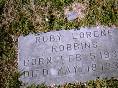 Ruby Lorene Robbins on Sysoon