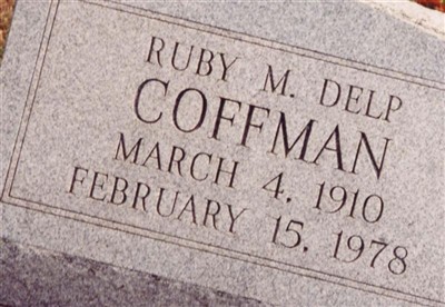 Ruby M. Delp Coffman on Sysoon