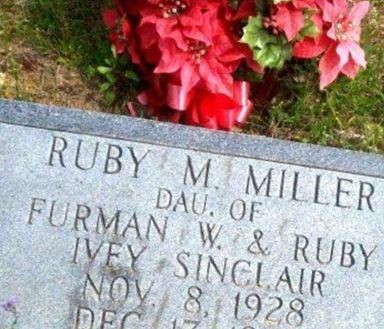 Ruby M. Ivey Miller on Sysoon