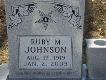Ruby M. Johnson on Sysoon