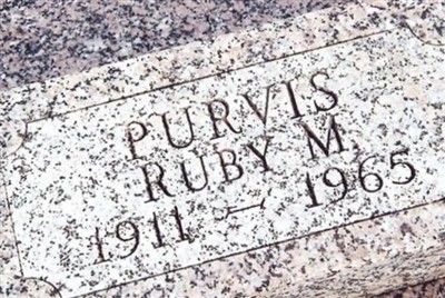 Ruby M. Purvis on Sysoon