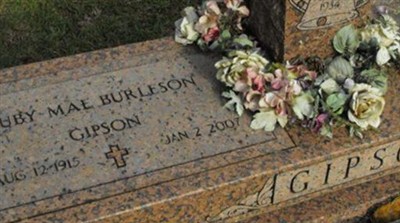 Ruby Mae Burleson Gipson on Sysoon