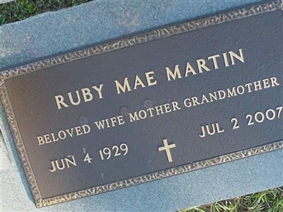 Ruby Mae Fowler Martin on Sysoon