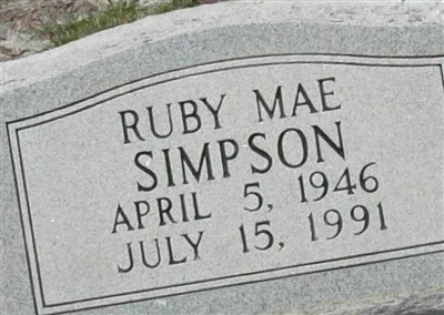 Ruby Mae Simpson on Sysoon