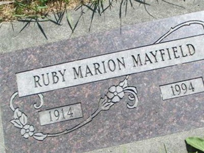 Ruby Marion Davies Mayfield on Sysoon
