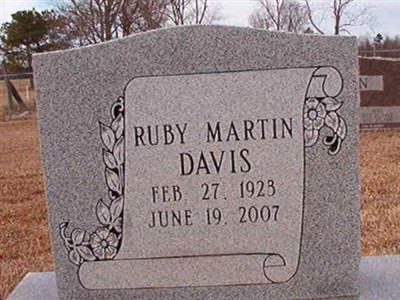 Ruby Martin Davis on Sysoon