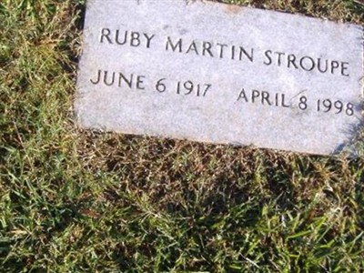 Ruby Martin Stroupe on Sysoon