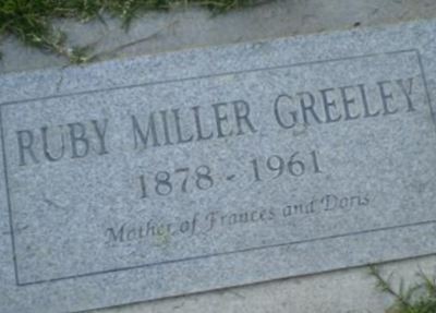 Ruby Miller Greeley on Sysoon