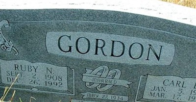 Ruby N. Fletcher Gordon on Sysoon