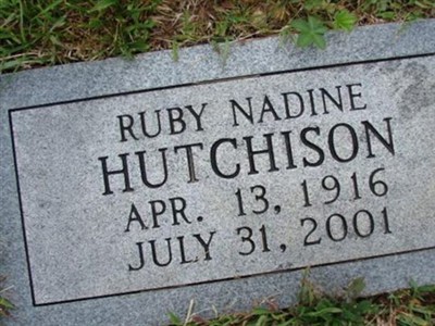 Ruby Nadine Hutchison on Sysoon