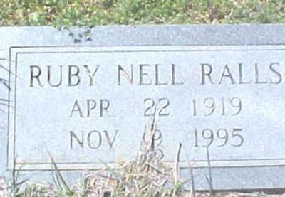 Ruby Nell Sharp Ralls on Sysoon