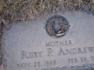Ruby P Andrews on Sysoon