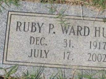 Ruby P Ward Huey on Sysoon