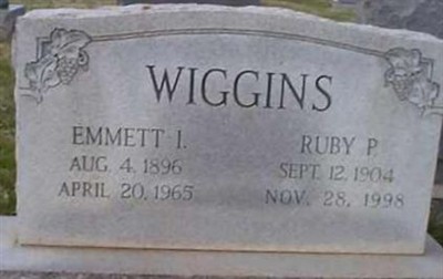 Ruby Pavy Wiggins, Find a grave on Sysoon Ruby Pavy Wiggins on Sysoon