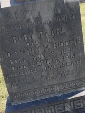 Ruby Pearl Giddens on Sysoon