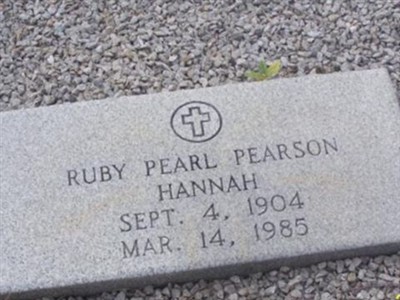 Ruby Pearl Pearson Hannah on Sysoon