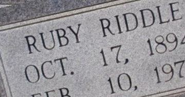 Ruby Riddle Ashmore on Sysoon