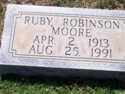 Ruby Robinson Moore on Sysoon