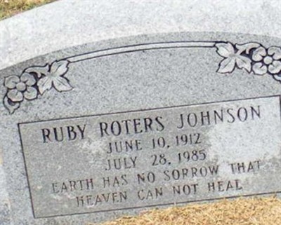 Ruby Roters Johnson on Sysoon