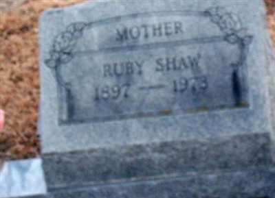 Ruby Shaw, Find a grave on Sysoon Ruby Shaw on Sysoon