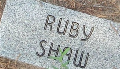 Ruby Shaw, Find a grave on Sysoon Ruby Shaw on Sysoon
