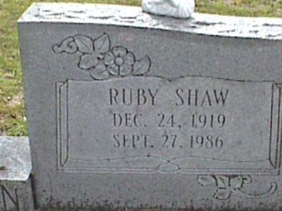 Ruby Shaw Waldron on Sysoon