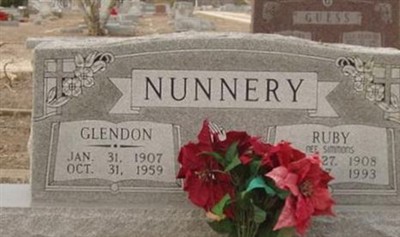 Ruby Simmons Nunnery, Find a grave on Sysoon Ruby Simmons Nunnery on Sysoon