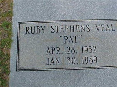 Ruby Stephens ''Pat'' Veal on Sysoon