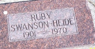 Ruby Swanson Heide on Sysoon