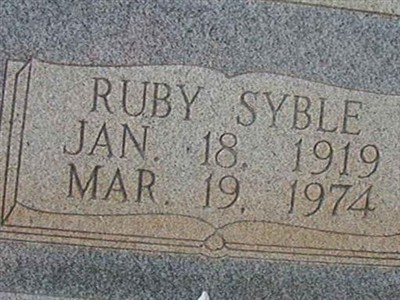 Ruby Syble Speer on Sysoon