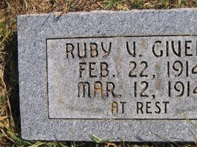 Ruby V. Givens on Sysoon