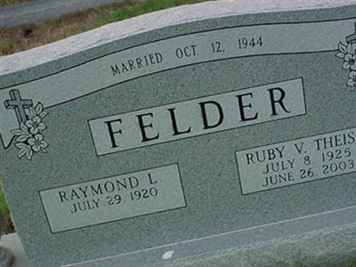 Ruby V. Theiss Felder on Sysoon