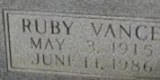 Ruby Vance Carson on Sysoon