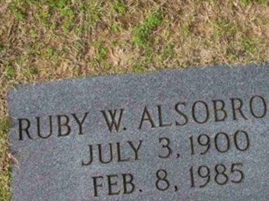 Ruby W. Alsobrook on Sysoon