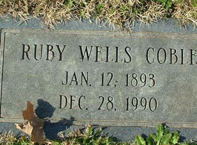 Ruby Wells Coble on Sysoon