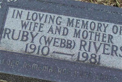 Ruby Winnifred Swartz Rivers on Sysoon