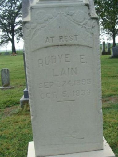 Rubye E Thomason Lain on Sysoon