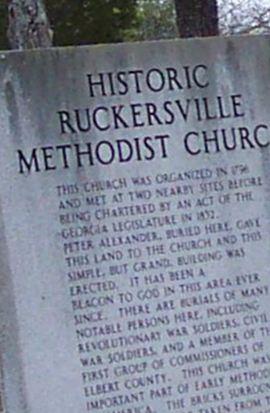 Ruckersville Methodist Cemetery on Sysoon