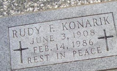 Rudy "Rudolph" F Konarik on Sysoon