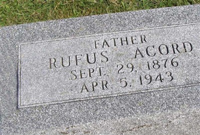 Rufus Acord on Sysoon