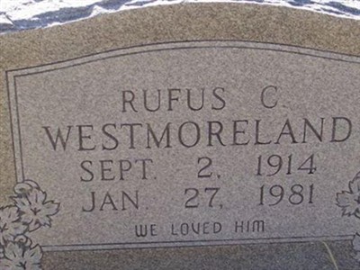 Rufus C Westmoreland on Sysoon