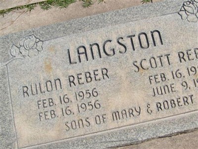 Rulon Reber Langston on Sysoon