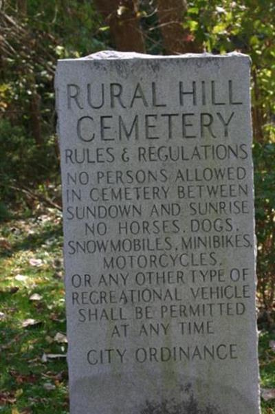 Rural Hill Cemetery on Sysoon