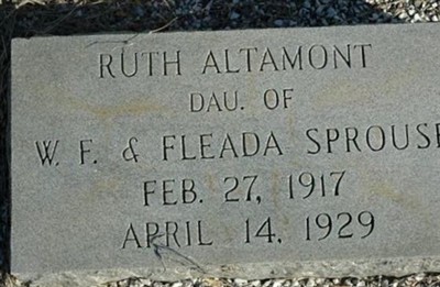 Ruth Altamont Sprouse on Sysoon