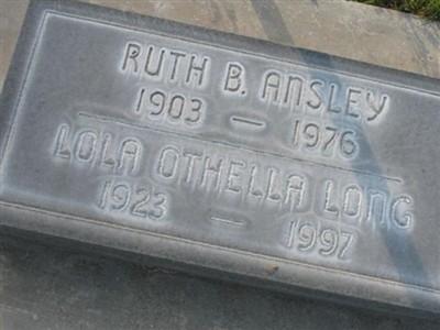 Ruth B Ansley on Sysoon