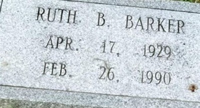 Ruth B. Barker on Sysoon